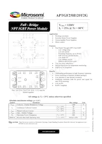 APTGF25H120T2G Datasheet Cover