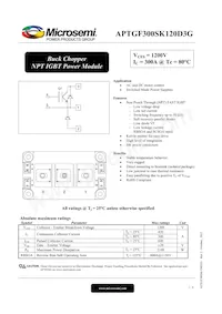 APTGF300SK120D3G Datenblatt Cover