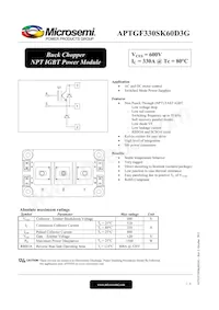 APTGF330SK60D3G Datenblatt Cover