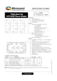 APTGF50TA120PG Datasheet Cover