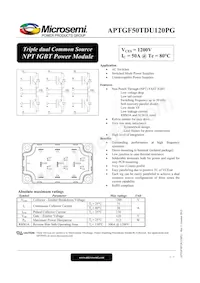 APTGF50TDU120PG Datasheet Cover