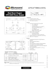 APTGF75DDA120TG Datasheet Cover