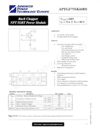 APTGF75SK60D1G數據表 封面