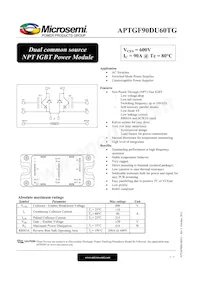 APTGF90DU60TG Datasheet Cover