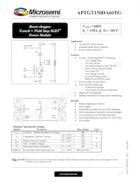 APTGT150DA60TG數據表 封面