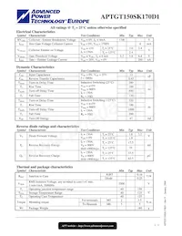 APTGT150SK170D1G Datasheet Page 2