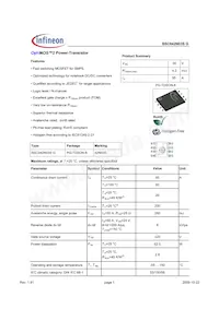 BSC042N03S G數據表 封面