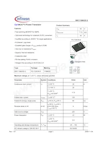 BSC119N03S G Datasheet Cover