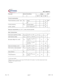 BSC119N03S G Datasheet Page 2