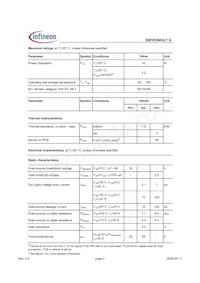 BSF053N03LT G Datasheet Page 2