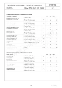 BSM150GD60DLC Datasheet Pagina 2