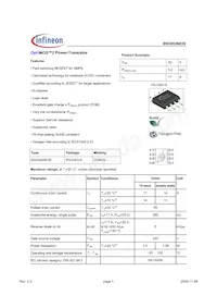 BSO052N03S Datasheet Cover
