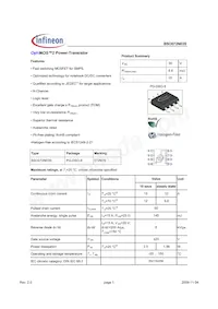 BSO072N03S Datasheet Cover