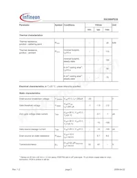 BSO080P03SNTMA1 Datasheet Page 2