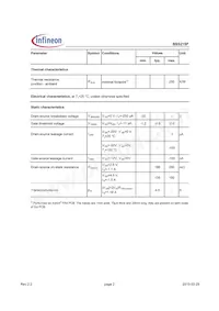 BSS215PL6327HTSA1 Datasheet Pagina 2