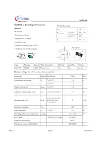 BSS316NL6327HTSA1 Datenblatt Cover