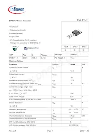 BUZ31L H數據表 封面