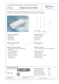 DDB6U180N16RR Datasheet Cover