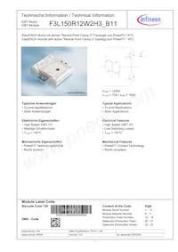 F3L150R12W2H3B11BPSA1 Datasheet Cover