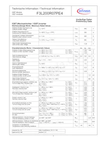 F3L200R07PE4BOSA1 데이터 시트 페이지 2