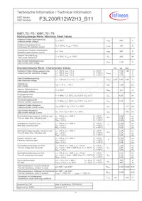 F3L200R12W2H3B11BPSA1 Datasheet Page 4