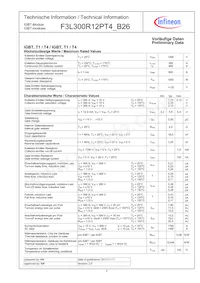 F3L300R12PT4B26COSA1 Datasheet Page 2