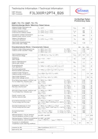 F3L300R12PT4B26COSA1 Datasheet Page 4
