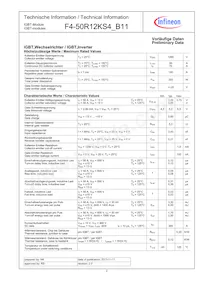 F450R12KS4B11BOSA1 데이터 시트 페이지 2