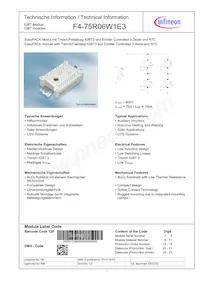 F475R06W1E3BOMA1 Datasheet Cover