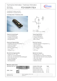 FD1000R17IE4BOSA2 Datasheet Cover