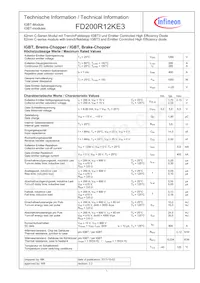 FD200R12KE3HOSA1 Datenblatt Cover