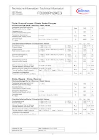FD200R12KE3HOSA1 Datasheet Page 2