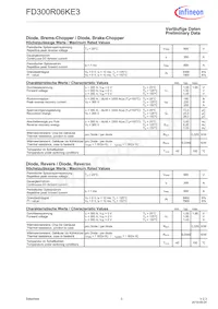 FD300R06KE3HOSA1 Datasheet Page 3