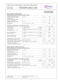 FD400R12KE3B5HOSA1 Datasheet Page 2