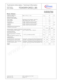 FD400R12KE3B5HOSA1 Datasheet Page 3