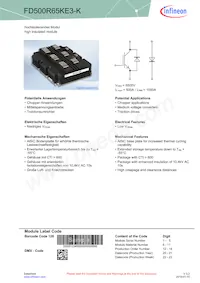 FD500R65KE3KNOSA1 Datasheet Cover