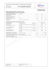 FF1200R12KE3NOSA1 Datasheet Page 3