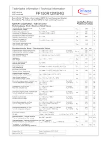 FF150R12MS4GBOSA1 Datasheet Copertura