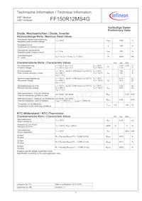 FF150R12MS4GBOSA1 Datasheet Page 2