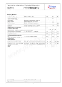 FF200R12KE3HOSA1 Datasheet Page 3