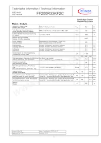 FF200R33KF2CNOSA1 Datasheet Page 3