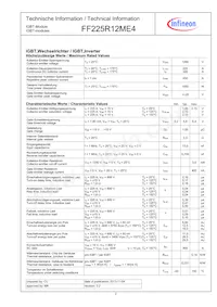 FF225R12ME4BOSA1 Datasheet Page 2