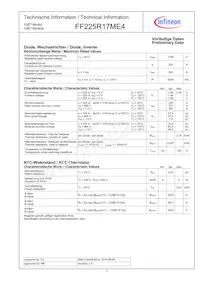 FF225R17ME4BOSA1 Datasheet Page 3