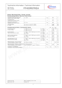 FF400R07KE4HOSA1 Datasheet Pagina 3