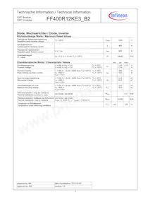 FF400R12KE3B2HOSA1 Datasheet Page 2