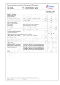 FF400R33KF2CNOSA1 Datasheet Page 3