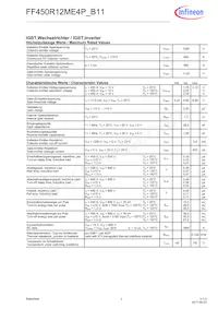 FF450R12ME4PB11BOSA1 Datasheet Page 2
