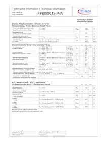 FF600R12IP4VBOSA1 Datasheet Page 3