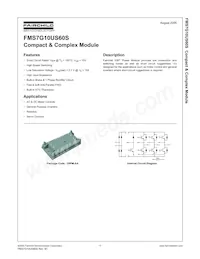 FMS7G10US60S 데이터 시트 표지