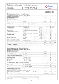 FP100R06KE3BOSA1 Datasheet Page 2